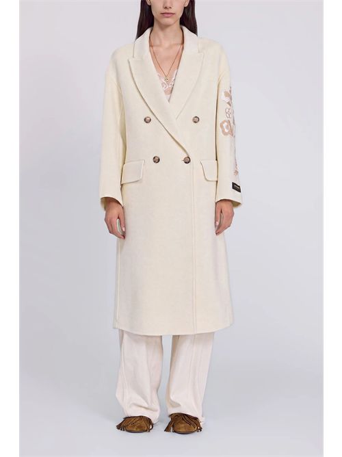 Cappotto doppiopetto con ricami ERMANNO FIRENZE | D49ED016EY0MF3330003